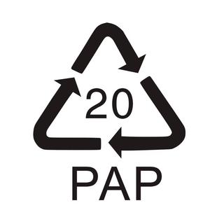 30元 2340个 PAP20纸张可回收循环标贴 小号出口纸箱用环保标识贴