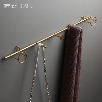 北欧轻奢铁艺挂钩玄关装饰创意墙壁壁挂收纳置物架进门墙上挂衣钩