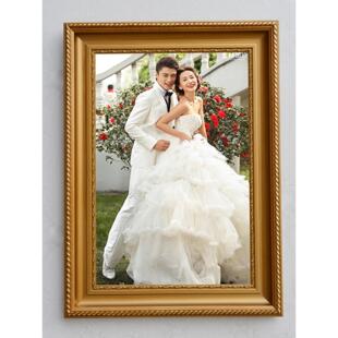 欧洲白色实木相框16英寸24英寸30英寸32英寸36英寸婚纱相框墙上挂