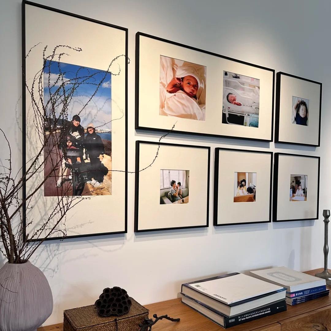 高级感照片墙组合相框定制婚纱照亲子全家福挂墙宫格相框照片打印
