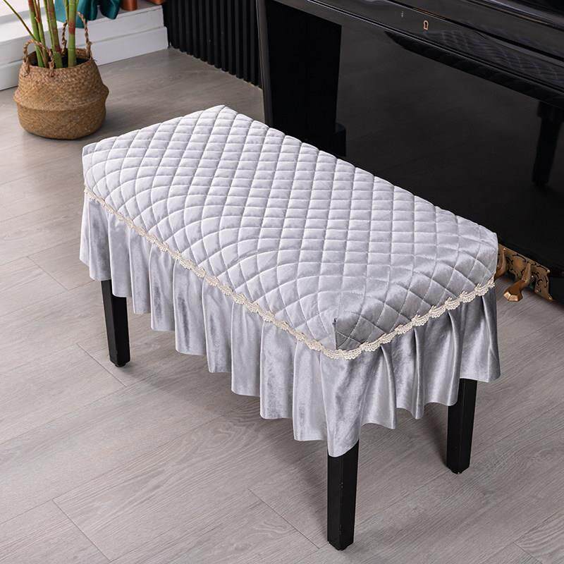 钢琴单、双可调凳垫座套欧式化妆换鞋凳套订制蕾丝餐椅垫