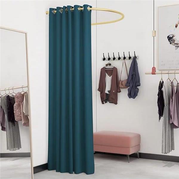 试衣间U型杆 服装店更衣室门帘试换衣帘服装店试衣杆简易隔断布帘