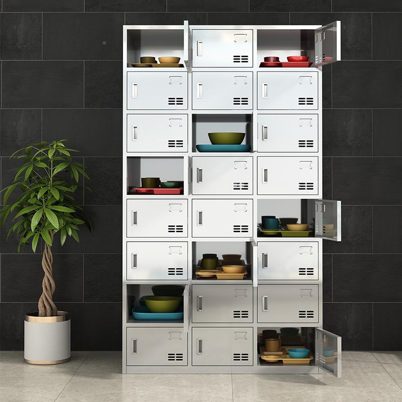 不锈钢碗柜柜职工员KL3251餐盘柜工多门柜学校餐厅储餐具饭盒柜碗