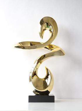 创大意BJ0348抽象玄关摆件落地酒店大视柜艺术雕塑客厅堂高档电型