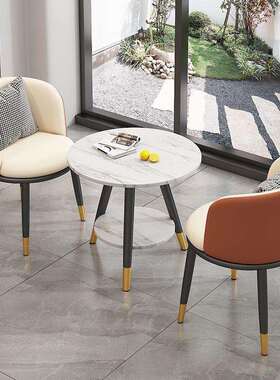 阳台休闲双层小桌椅网红现代茶桌椅组合XTH简酒店套一桌两约椅三