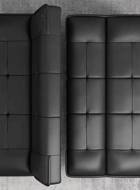 小型沙发客厅新款出租房门店卧室办公yt123可折猫室叠抓皮户两用