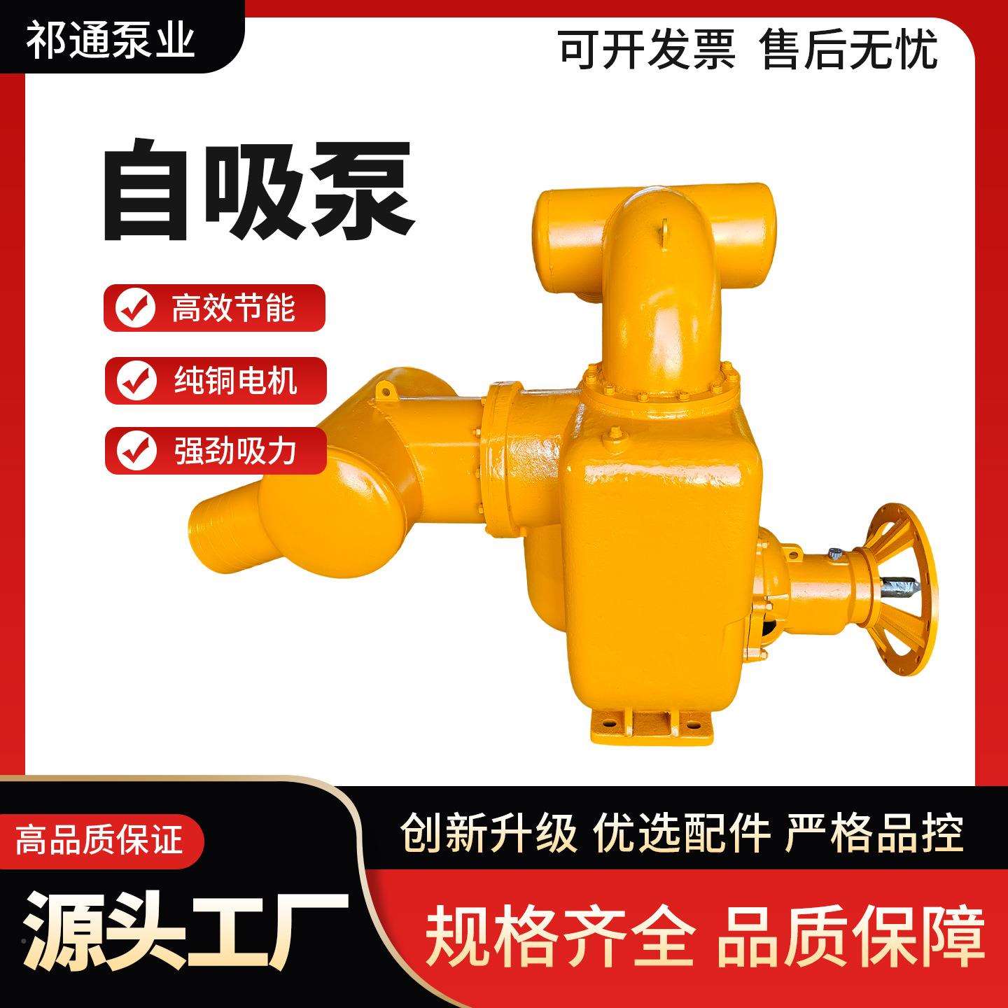 15千瓦卧式直联式自吸泵6寸堵塞排污泵ZW55电动污无自水吸离心泵