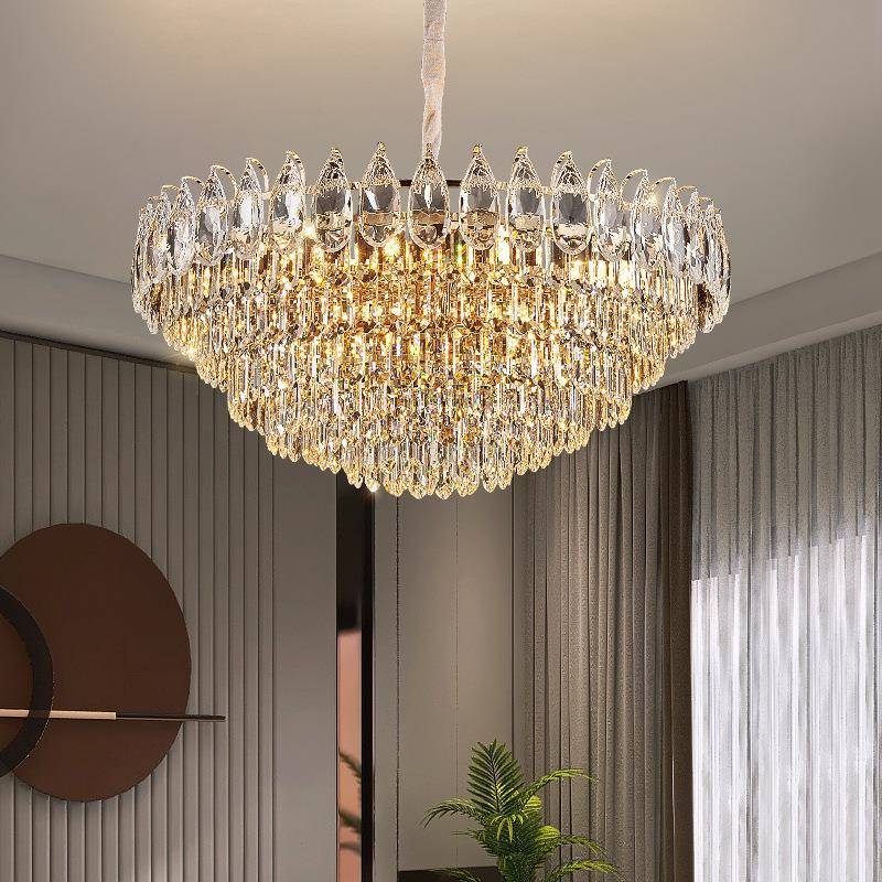 后现代客厅吊灯高室端大气e水晶l858d2024新款现灯代简约餐厅卧灯