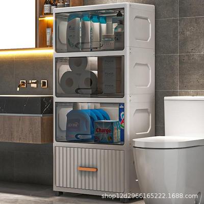 网红轻奢时抽40021尚组式装翻盖收纳柜厨房卧浴室百搭屉翻室盖收