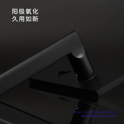 房黑色室内卧分室房门锁家用间实木门把通手锁具用型体磁吸100527