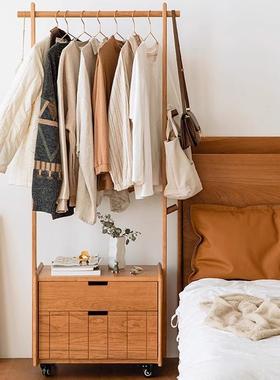 樱桃式木衣架室落家用挂衣收纳地移动多功能立IMV卧防尘小衣架