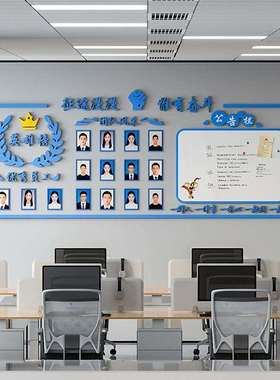 示誉榜墙贴荣团队激QK-66198励员工风采文化墙展公告栏磁吸留言板
