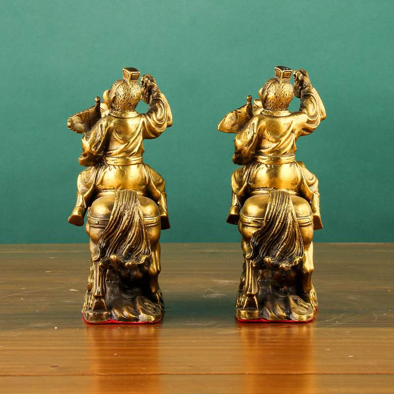 铜马上封侯摆件马上传令马上升铜器摆件