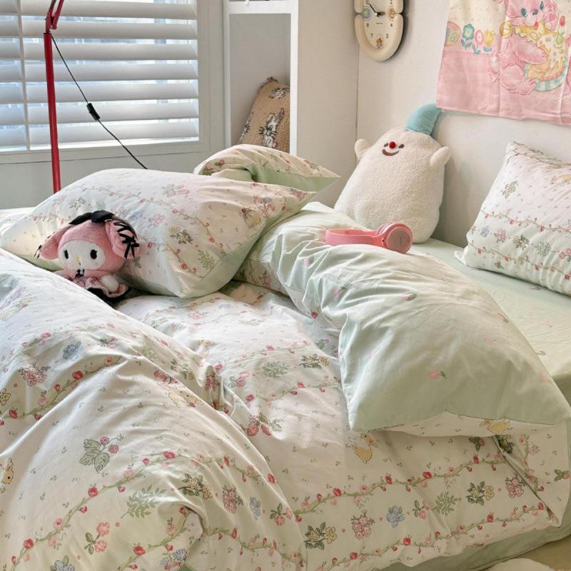 K1PrMKSQ6S5纯棉全棉022年新款床上用品套床单被套5学生夏天宿舍