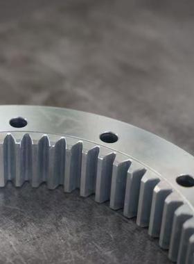 回大型内齿回转支撑转盘35748轴承转系驱动直径1米103内齿列大轴