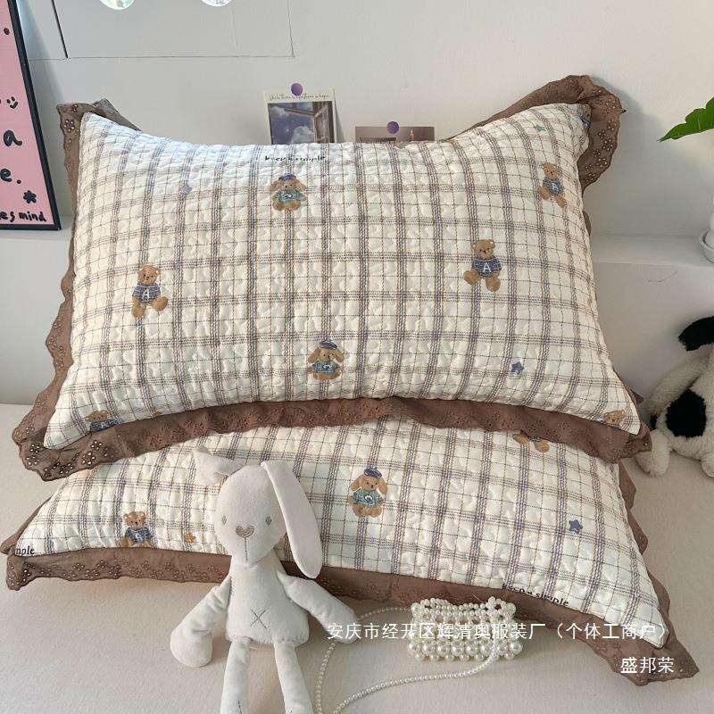 TTX用棉花保护套盛版邦套全枕芯家枕头枕韩加厚套边纯夹棉荣批