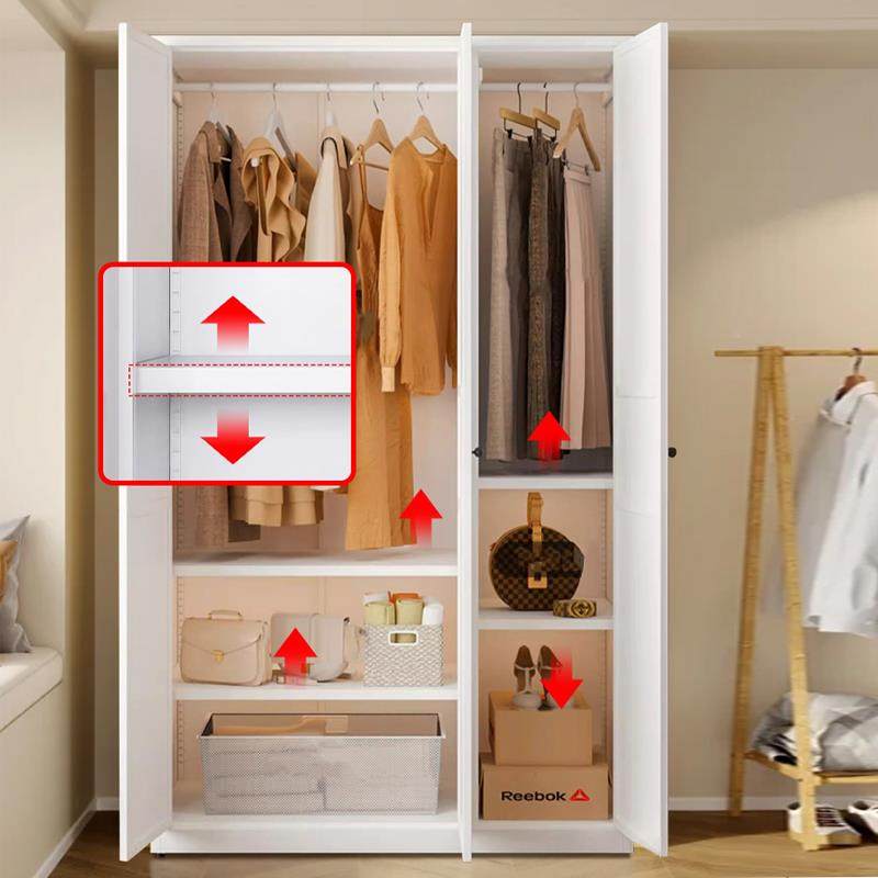 I柜1衣家用室推拉门卧衣橱柜钢制阳台大容量收纳柜BSN出租用铁房