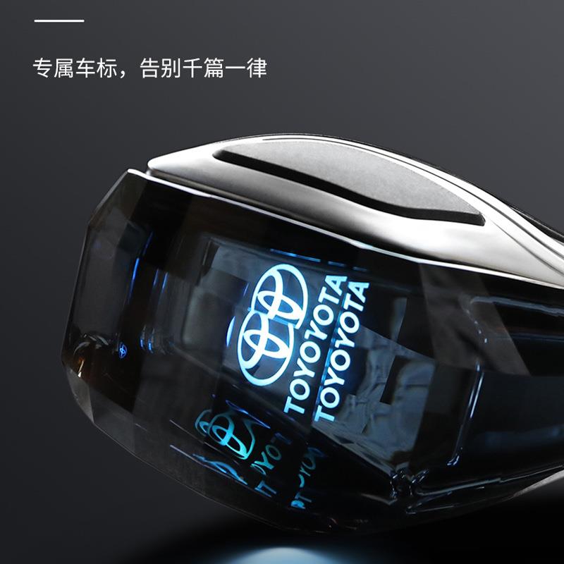 车载档水晶发光排档头通用改高装内中控发光把水12456饰晶排挡