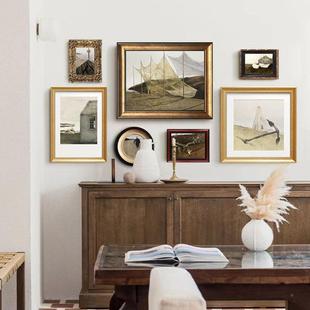 景安德怀美式 饰画组合沙发背餐厅挂画卧室壁斯画A 轻奢CGP鲁客厅装