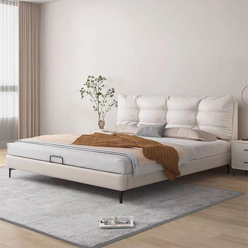 奶油床风仙女床主卧皮1.用8米双人床小户型1.5米SPO单人家软体皮