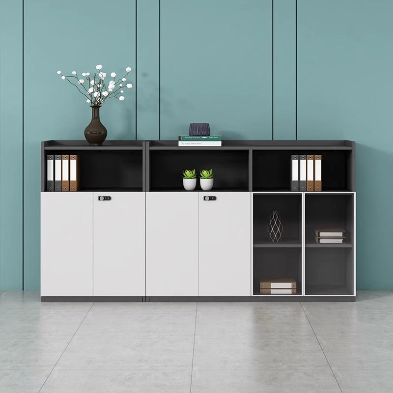 办公室边矮柜文件柜复印机底座置物资锁ZXH-36料储收物柜木质带柜