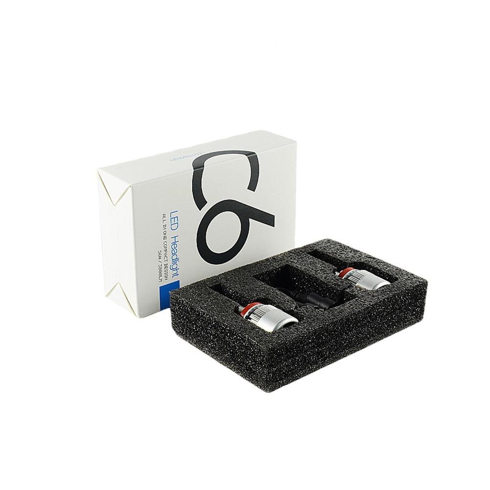 H11C6汽车LCED前大灯H1汽车照灯1LE前D汽车大灯6款35W40W超亮