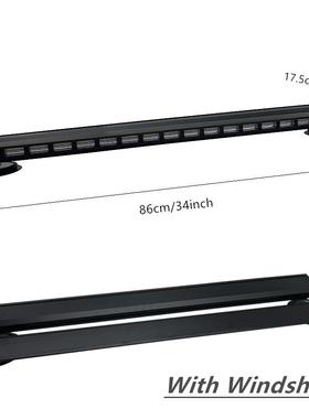 32LED带光板双排4爆闪灯3WS-32460度环绕车灯工程车顶警遮示灯吸