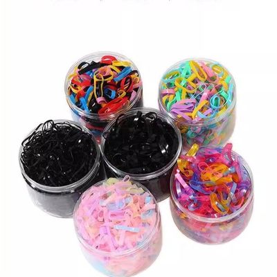 橡皮筋女扎胶圈加粗加厚发圈一次性高弹力耐用大人头发小头绳黑色