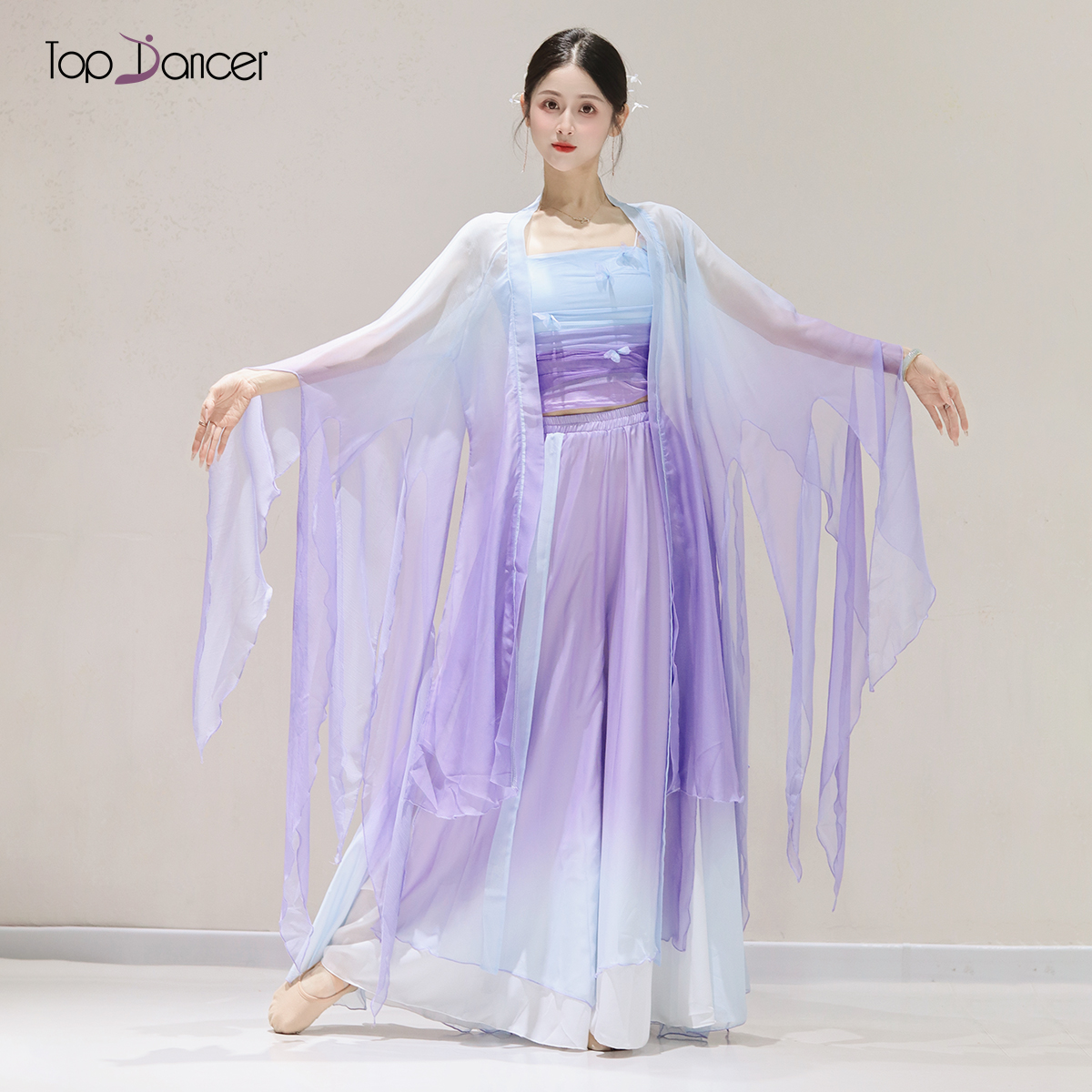 TopDancer古典舞渐变纱衣