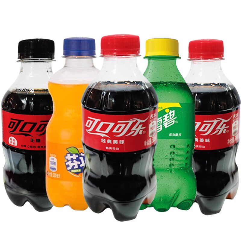 可口可乐小瓶装300ml*12瓶雪碧芬达零度可乐小瓶碳酸饮料迷你汽水