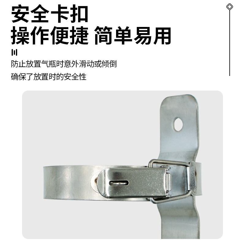 救护车氧气瓶气瓶固定担架上2L2.8L3.2L4L5L6L气瓶不锈钢固定架