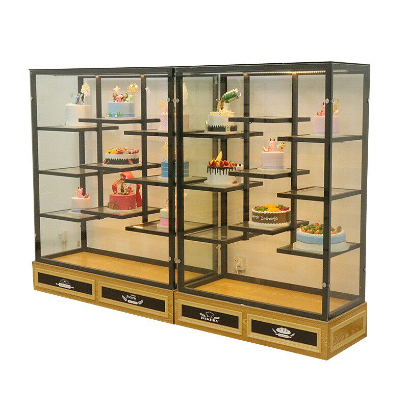 生日蛋糕模型模具展示柜样品糕点玻璃商用烘焙店面包展架陈列柜子图片