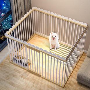 宠物围栏狗狗栅栏小中型犬室内一室一厅比熊狗笼子带厕所分离狗笼