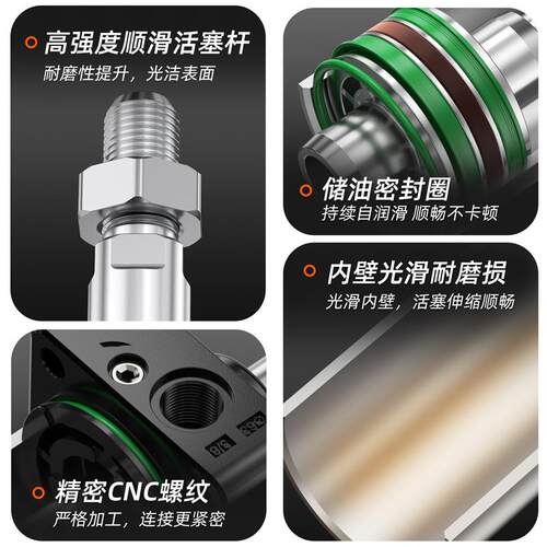 SC大缸径气缸重型大推力大型气动大吨位气缸SC200*250X320铝QGB铁