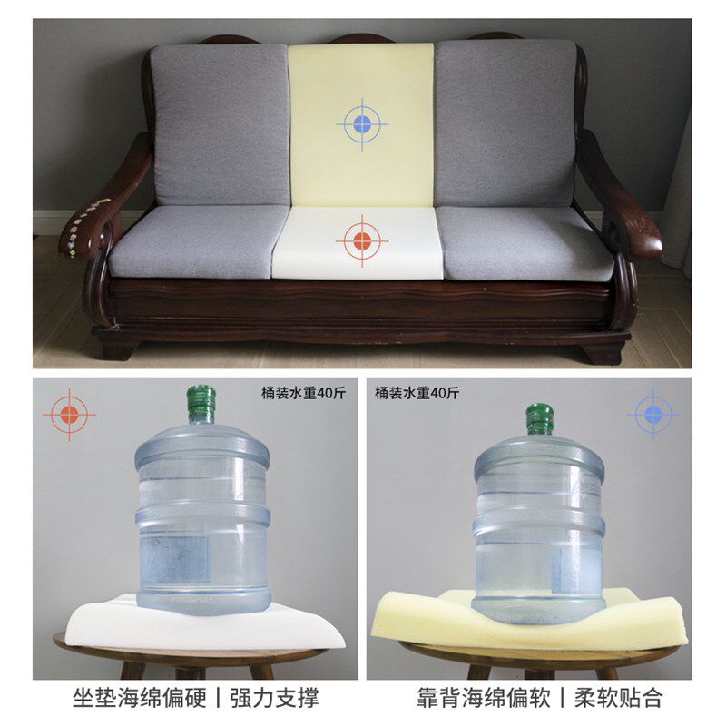 加厚海绵冬季老式实木沙发坐垫一体带靠背红木头凉椅春秋椅垫加硬