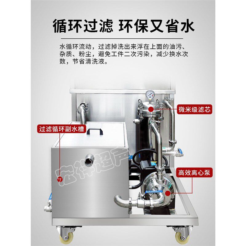 工业超声波清洗机工业级大功率超音波清洗器大型医商用清洁机