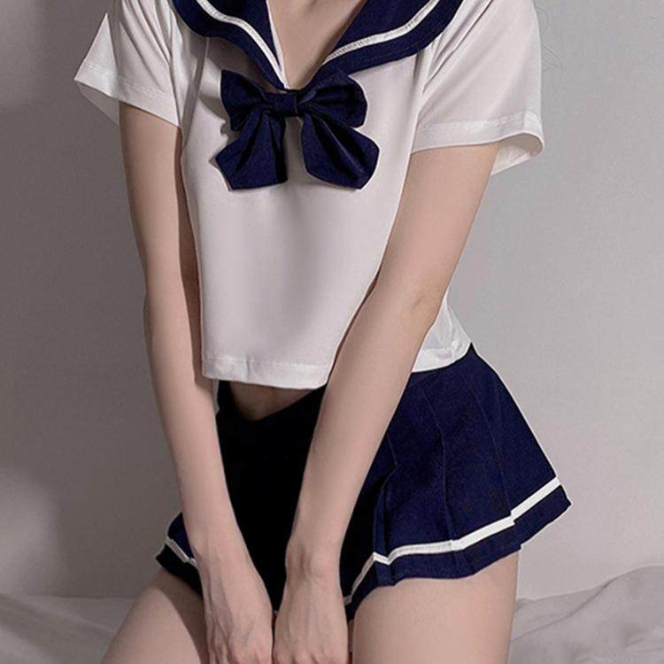 性感制服内衣情绪女情侣趣味q趣内衣房事高级潮校园cos床上擦边套