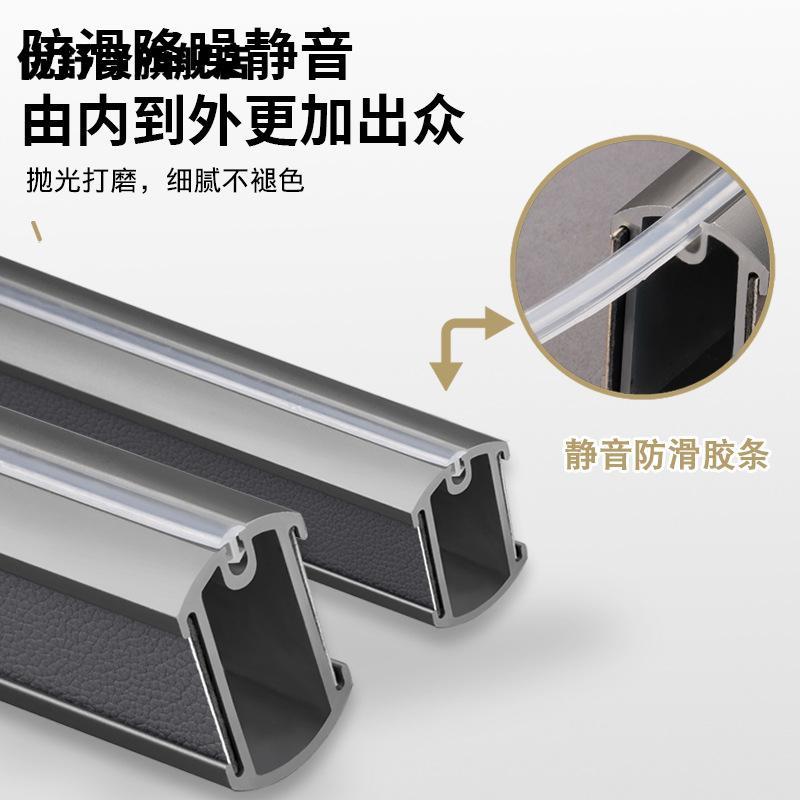 衣柜挂衣杆皮革顶装挂衣杆衣柜内横杆衣橱挂杆衣帽间衣通五金配件