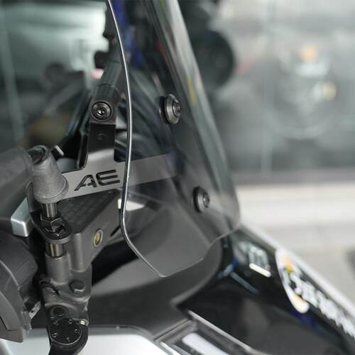 适用电动车极核AE4前挡风玻璃加高AE7导航AE8扩展杆AE5防风板AE6