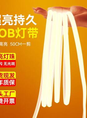 LED灯带COB超亮高压220v户外防水工程专用客厅吊顶家用氛围软灯条