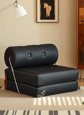 【小万家具】单人折叠沙发床塔吉TAJT懒人豆腐块模块客厅真皮沙发