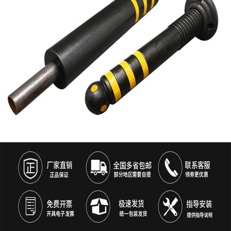 热销市政新型橡胶弹力警示柱阻车桩反光柱水泥预埋防撞高强弹力隔