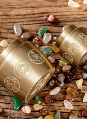 热销藏式黄铜八吉祥宝瓶如意摩尼宝黄财神家用供奉龙王地藏供养摆