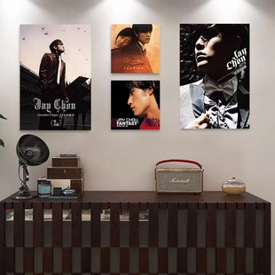 周杰伦无框画Jay专辑油画纪念的海报墙面装饰画周边音乐教室挂画