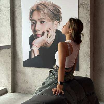 王嘉尔装饰画Jackson Wang香港歌手周边无框画客厅卧室装饰墙挂画