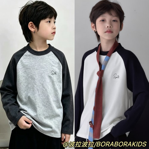 波拉bora男孩女生小中大儿童装冬发热绒澳绒德绒小高中领打底衣衫