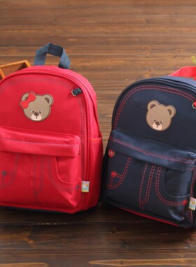 滨斯熊儿童书包卡通3-6-12-幼儿园小学生书包定制定做印字印LOGO