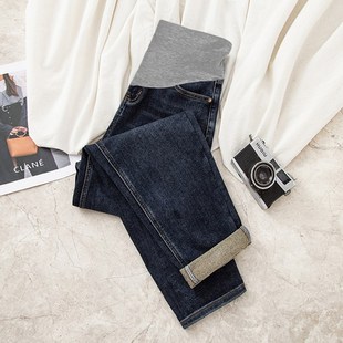 子春夏款 春装 外穿不勒肚子牛仔老爹裤 小个子打底裤 2025新款 孕妇裤