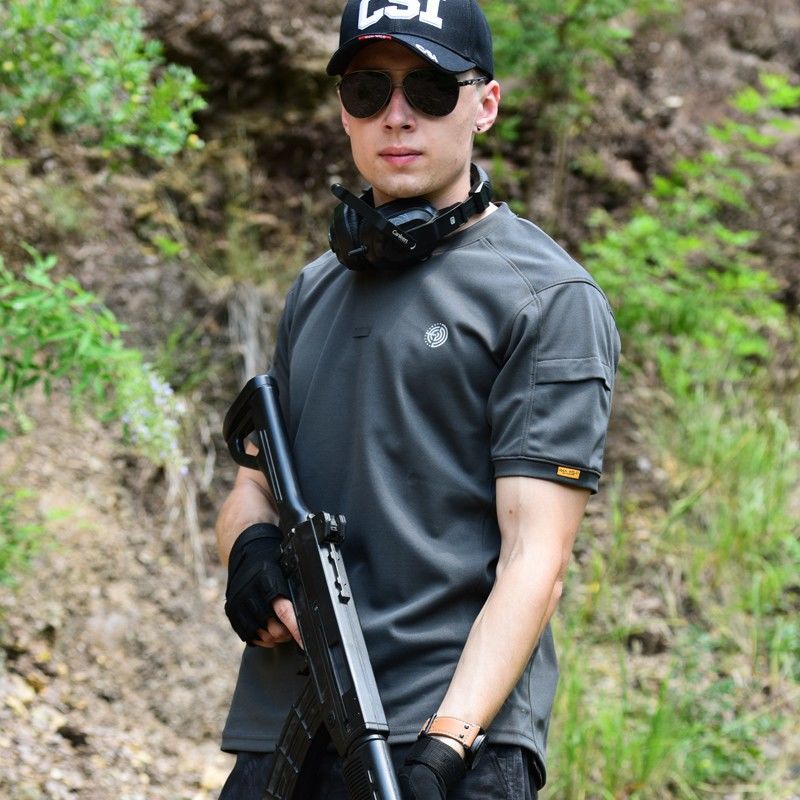 夏季速干圆领男士特种兵T恤涵野