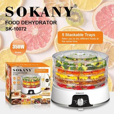 出口SOKANY10072脱水机蔬菜肉蛋烘干机5层干果机FOOD DEHYDRATOR